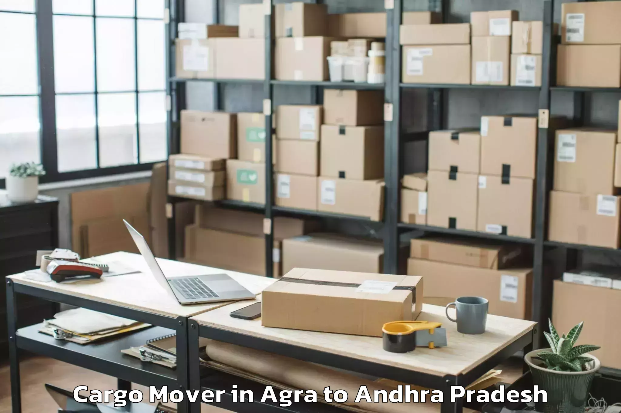 Book Agra to Vignan University Guntur Cargo Mover Online